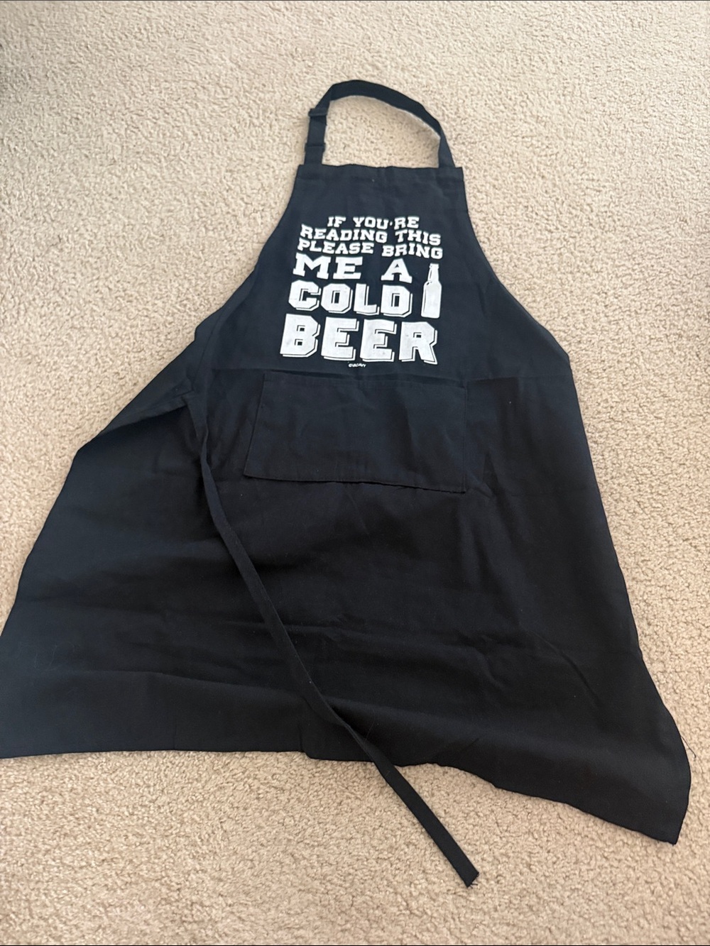 Black 'Bring Me A Cold Beer' BBQ Apron